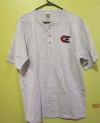OE Shirt 3 button front- LG Grey