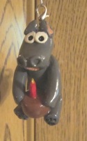 Hippo Birthday Hanging Figure